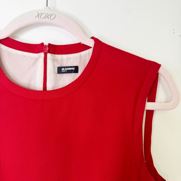 Jill Sander Red Sheath Dress Size Euro 36/US Size 2 - Picture 7 of 9